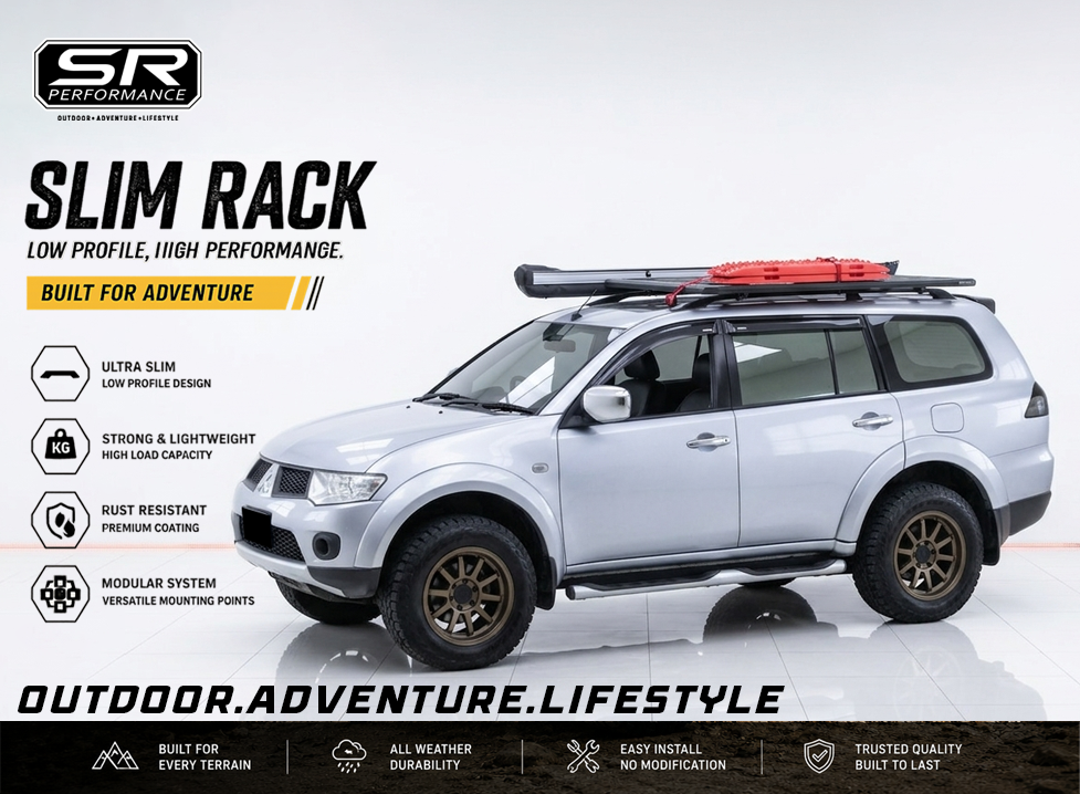 ALUMINUM SLIM RACK MEDIUM 180X125CM MITSUBISHI MONTERO 2012